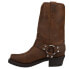Durango Harness Square Toe Pull On Cowboy Womens Brown Casual Boots RD594