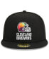 ფოტო #3 პროდუქტის Men's Black Cleveland Browns 2023 NFL Crucial Catch 59FIFTY Fitted Hat