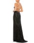 Mac Duggal Sequined Strappy Gown Women's 8