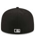 Фото #2 товара Men's Black New York Yankees Quilt 59FIFTY Fitted Hat