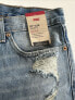 Фото #6 товара Levi’s 511 SLIM CUT-OFF 10-11" MEN'S SHORTS Size 38 Gummy Bears Light Wash