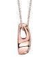 Diamond (1/10 ct. t.w.) Teardrop Pendant in 14k White, Yellow or Rose Gold