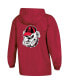 Women's Red Georgia Bulldogs Packable Half-Zip Light Rain Jacket