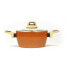 Casserole with lid Amercook Terracotta (Ø 24 cm)