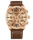 Фото #1 товара Часы Stuhrling Chrono Brown Canvas 42mm