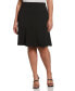 Plus Size A Line Flounce Skirt