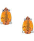 ფოტო #3 პროდუქტის Citrine Pear Stud Earrings (3/8 ct. t.w.) in 14k Gold