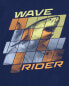 Kid Wave Rider Shark Graphic Tee L