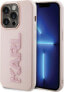 Karl Lagerfeld Karl Lagerfeld KLHCP15X3DMBKCP iPhone 15 Pro Max 6.7" różowy/pink hardcase 3D Rubber Glitter Logo