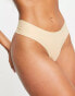 Фото #2 товара Bye Bra invisible no VPL smoothing 2 pack thong in black and beige