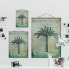 Stoffbild Vintage Collage Antike Palme