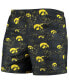 Men's Black Iowa Hawkeyes Island Palm Swim Trunks