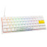 Фото #1 товара Ducky One 2 Pro Mini White Edition Gaming Tastatur, RGB LED - Gateron Yellow (US)