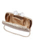 Фото #6 товара Women's Glitter Minaudiere With Crystal Bow Clasp