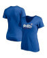 ფოტო #2 პროდუქტის Women's Royal New York Giants Hometown Collection Wildcat V-Neck T-shirt