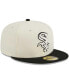 Фото #3 товара Men's Stone, Black Chicago White Sox Chrome 59FIFTY Fitted Hat
