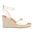 Фото #1 товара TOMS Marisela Floral Espadrille Wedge Womens Off White Casual Sandals 10020738T