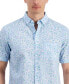 Фото #3 товара Men's Vine Patterned Short-Sleeve Shirt, Created for Macy's