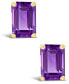 ფოტო #6 პროდუქტის Amethyst (1-1/10 ct. t.w.) Stud Earrings in 14K Yellow Gold or 14K White Gold