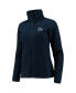 Women's Navy Dallas Cowboys Give And Go Fleece Full-Zip Jacket