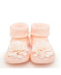 Baby Girl First Walk Sock Shoes Corsage Pink