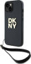 Фото #1 товара DKNY DKNY Wrist Strap Stock Logo - Etui iPhone 15 Plus (czarny)