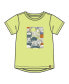 Boy Organic Cotton T-Shirt With Sneaker Print Lime - Toddler|Child