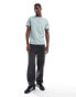 Fred Perry embroidered t-shirt in light blue BLAU, L - фото #3