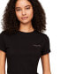 Women's Cotton Slim-Fit Linear Logo T-Shirt