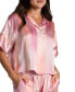 Фото #5 товара Women's 2-Pc. Joplin Satin Pajamas Set