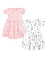 ფოტო #1 პროდუქტის Baby Girls Cotton Dresses, Bunny Floral