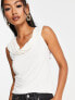 & Other Stories asymmetric top in white