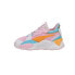 Фото #6 товара Puma RsXl Spring Sketchbook Lace Up Toddler Girls Pink Sneakers Casual Shoes 39