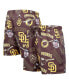 Фото #1 товара Men's Black San Diego Padres Toss Logo Woven Shorts