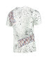 Фото #3 товара Men's White New York Knicks Gold Foil Splatter Print T-shirt