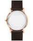 Men's Museum Classic Swiss Quartz Brown Genuine Leather Strap Watch 40mm