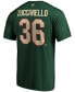 Фото #3 товара Men's Mats Zuccarello Green Minnesota Wild Authentic Stack Name and Number Team T-shirt