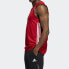 Фото #6 товара adidas 针织两面穿透气篮球背心 男款 红色 / Трендовая спортивная жилетка Adidas DY6595