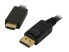 Фото #1 товара BYTECC DPHM-06 6 ft. Black Display Port to HDMI Cable Male to Male Adapter