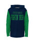 ფოტო #1 პროდუქტის Big Boys Navy Notre Dame Fighting Irish Heritage Hoodie Long Sleeve T-shirt