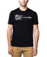 ფოტო #1 პროდუქტის Men's Premium Word Art T-Shirt - Rock Guitar Body Word Art