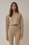 Фото #2 товара Women's Loungewear Cropped Sweatshirt