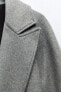 Фото #12 товара Пальто из смесовой шерсти с поясом ZARA