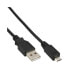 Фото #2 товара InLine Micro USB 2.0 Cable USB Type A male / Micro-B male - black - 1.5m