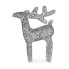 Фото #1 товара Рождественский олень Серебристый Металл 30 x 43,5 x 10 cm