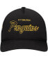 ფოტო #4 პროდუქტის Men's Black Pittsburgh Penguins Script Side Patch Trucker Adjustable Hat