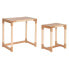 Set of 2 tables Home ESPRIT Natural Rope Fir 58 x 38 x 60 cm