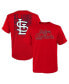ფოტო #1 პროდუქტის Big Boys Red St. Louis Cardinals Curveball T-shirt