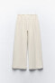 Faded cotton wide-leg trousers