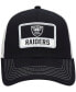 Фото #3 товара Boys Black, Natural Las Vegas Raiders Zoomer MVP Snapback Hat